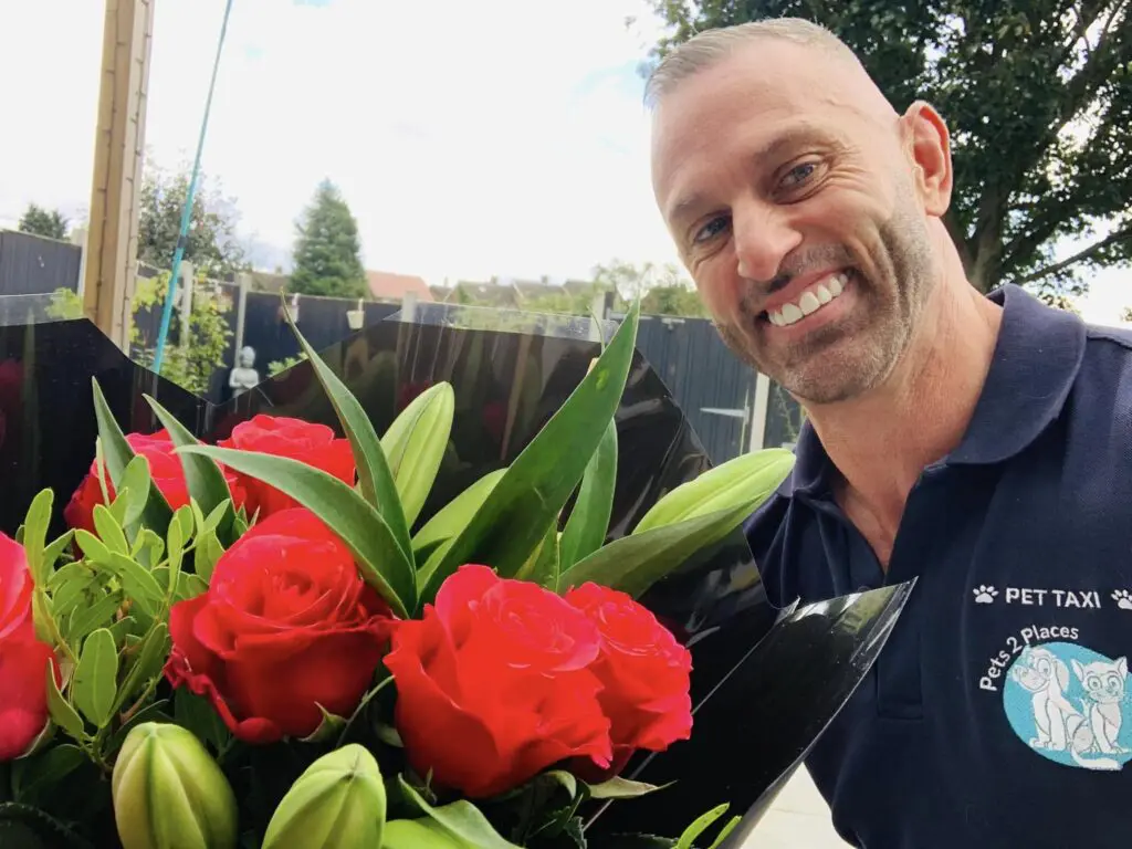 Chris, Pontefract & Wakefield Franchisee Celebrating 2 year anniversary with Pets 2 Places